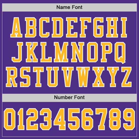 Authentic Gold-White Mesh Jersey Custom Football Purple Authentic Gold-White Mesh Jersey Custom Football Purple