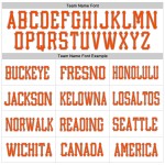 Jersey Football Authentic Custom White Mesh Orange-Gray Jersey Football Authentic Custom White Mesh Orange-Gray