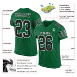 Authentic Green Black-White Kelly Custom Mesh Jersey Football Authentic Green Black-White Kelly Custom Mesh Jersey Football