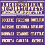 Authentic Gold-White Mesh Jersey Custom Football Purple Authentic Gold-White Mesh Jersey Custom Football Purple