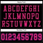 Hot Authentic Mesh Black Custom Jersey Football Pink-Purple Hot Authentic Mesh Black Custom Jersey Football Pink-Purple