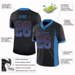 Drift Mesh Football Jersey Fashion Blue-Red Custom Black Powder Drift Mesh Football Jersey Fashion Blue-Red Custom Black Powder