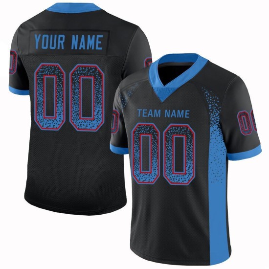 Drift Mesh Football Jersey Fashion Blue-Red Custom Black Powder Drift Mesh Football Jersey Fashion Blue-Red Custom Black Powder
