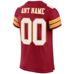Football Authentic Mesh Cardinal Custom White-Gold Jersey Football Authentic Mesh Cardinal Custom White-Gold Jersey
