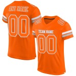 Jersey Custom Orange Mesh Authentic Football White-Gray