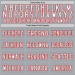Football Red-White Gray Jersey Authentic Mesh Custom Football Red-White Gray Jersey Authentic Mesh Custom