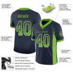 Mesh Jersey Neon Drift Navy Fashion Football Green-Gray Custom Mesh Jersey Neon Drift Navy Fashion Football Green-Gray Custom