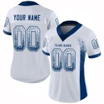 Mesh Jersey Drift Custom Football White Royal Fashion