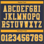 Football Mesh Navy Jersey Gold-White Custom Authentic Football Mesh Navy Jersey Gold-White Custom Authentic