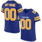Football Authentic Mesh Gold-White Custom Jersey Royal Football Authentic Mesh Gold-White Custom Jersey Royal