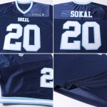Mesh Blue Football Authentic Custom White-Light Throwback Jersey Navy Mesh Blue Football Authentic Custom White-Light Throwback Jersey Navy