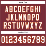 Custom Mesh Burgundy Authentic Jersey White-Orange Football Custom Mesh Burgundy Authentic Jersey White-Orange Football