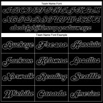 Football Custom Jersey Authentic Black Black-Gray Mesh Throwback