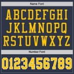Football Throwback Jersey Mesh Custom Navy Authentic Gold-White Football Throwback Jersey Mesh Custom Navy Authentic Gold-White