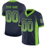 Mesh Jersey Neon Drift Navy Fashion Football Green-Gray Custom Mesh Jersey Neon Drift Navy Fashion Football Green-Gray Custom