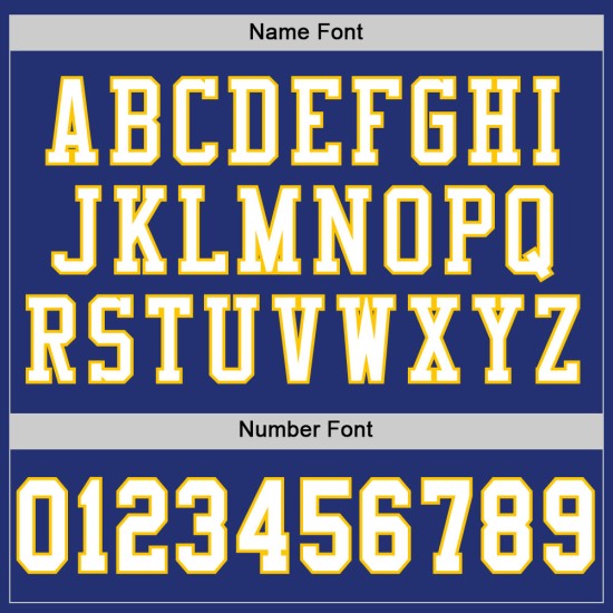 White-Yellow Jersey Mesh Royal Football Authentic Custom