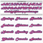 Powder Authentic White Blue-Pink Mesh Football Jersey Custom Throwback Powder Authentic White Blue-Pink Mesh Football Jersey Custom Throwback