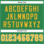 Football Gold-White Grass Jersey Green Custom Mesh Authentic