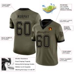 Jersey Gold Black-Old Custom To Service Mesh Football Salute Olive Jersey Gold Black-Old Custom To Service Mesh Football Salute Olive