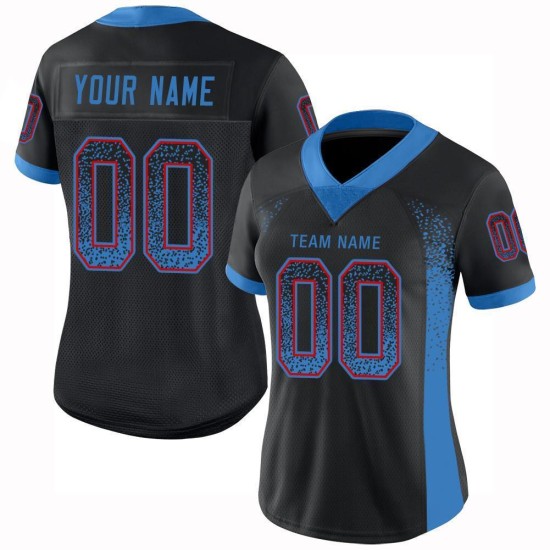 Drift Mesh Football Jersey Fashion Blue-Red Custom Black Powder Drift Mesh Football Jersey Fashion Blue-Red Custom Black Powder