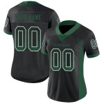 Green-White Drift Custom Jersey Fashion Black Mesh Football Gotham Green-White Drift Custom Jersey Fashion Black Mesh Football Gotham