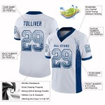 Mesh Jersey Drift Custom Football White Royal Fashion