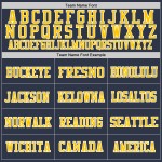 Football Throwback Jersey Mesh Custom Navy Authentic Gold-White Football Throwback Jersey Mesh Custom Navy Authentic Gold-White
