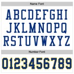Mesh Football Custom Jersey Royal-Gold White Authentic Throwback