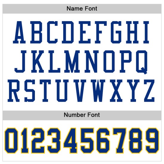 Mesh Football Custom Jersey Royal-Gold White Authentic Throwback