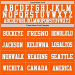 Jersey Custom Orange Mesh Authentic Football White-Gray