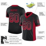 Mesh Jersey Drift Fashion Custom Football Black Red-Gray Mesh Jersey Drift Fashion Custom Football Black Red-Gray
