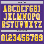 Custom Purple Jersey Mesh Football Gold-White Throwback Authentic Custom Purple Jersey Mesh Football Gold-White Throwback Authentic