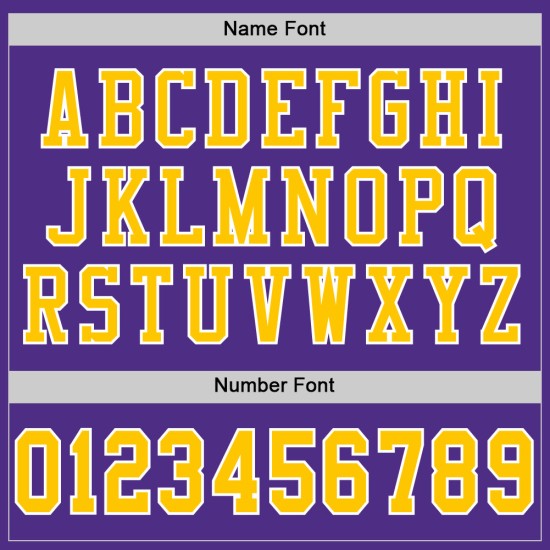 Custom Purple Jersey Mesh Football Gold-White Throwback Authentic Custom Purple Jersey Mesh Football Gold-White Throwback Authentic