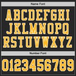 Jersey Mesh Gold-White Authentic Black Football Custom Jersey Mesh Gold-White Authentic Black Football Custom