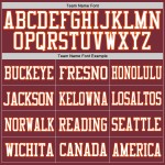 Custom Mesh Burgundy Authentic Jersey White-Orange Football Custom Mesh Burgundy Authentic Jersey White-Orange Football