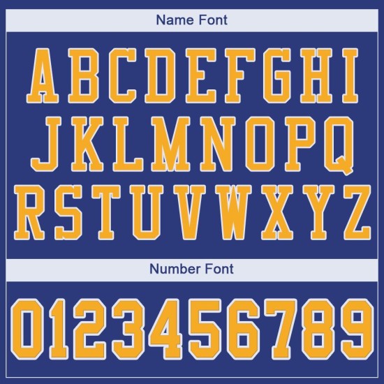Football Authentic Mesh Gold-White Custom Jersey Royal Football Authentic Mesh Gold-White Custom Jersey Royal