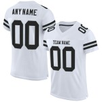 Black-Silver Jersey Authentic Football Custom Mesh White Black-Silver Jersey Authentic Football Custom Mesh White