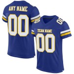 White-Yellow Jersey Mesh Royal Football Authentic Custom