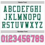 Football Jersey Green White Authentic Mesh Pink-Kelly Custom Football Jersey Green White Authentic Mesh Pink-Kelly Custom