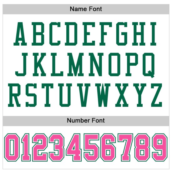 Football Jersey Green White Authentic Mesh Pink-Kelly Custom Football Jersey Green White Authentic Mesh Pink-Kelly Custom
