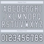 Authentic Silver Football Mesh White-Black Custom Jersey Authentic Silver Football Mesh White-Black Custom Jersey