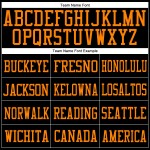 Jersey Football Authentic Custom Mesh Orange Black Bay