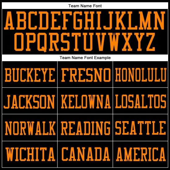 Jersey Football Authentic Custom Mesh Orange Black Bay